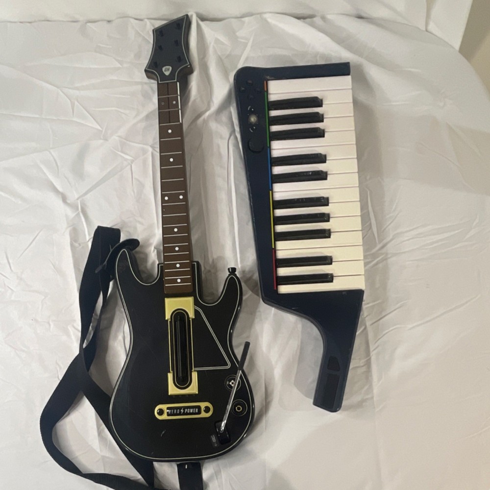 Activision Guitar Hero Guitar Controller & Keyboard Controller Bundle
