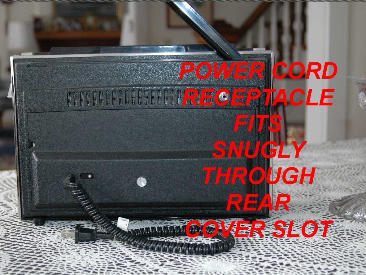 ROYAL D7000 SERIES ZENITH TRANSOCEANIC POWER SUPPLY CORD FOR ANY BLUE MAP RADIO