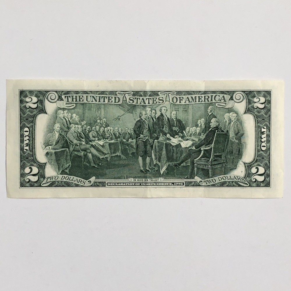 2017A $2 Star Note Error - Over-Inked Serial Number