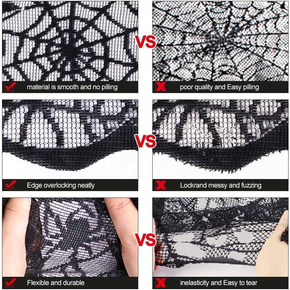 Rectangular Halloween Tablecloth, Halloween Bat Spider Web Tablecloth Decor