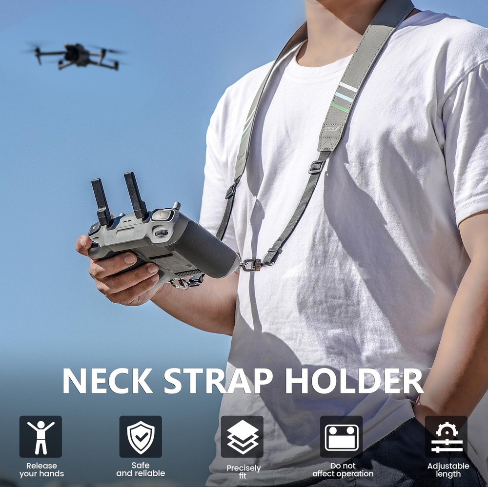 STARTRC RC2 Lanyard Neck Strap for Suit Various Remote Controllers, Grey