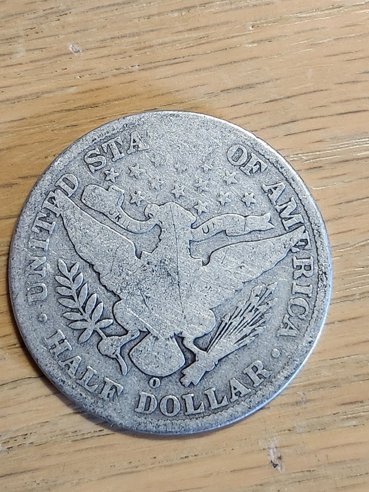 90% SILVER 1908 O BARBER HALF #3