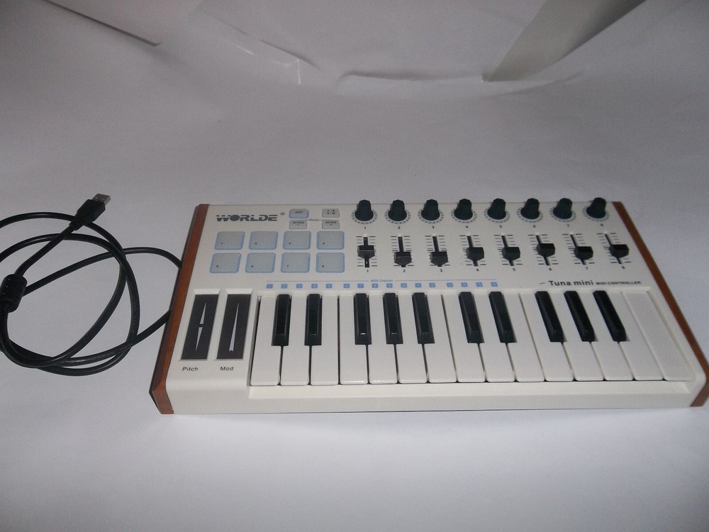 Portable Worlde TUNA MIDI Controller USB Keyboard Electronic Sound Controller