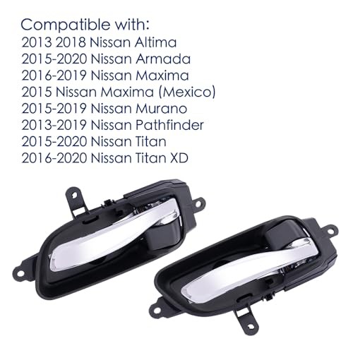 2PCS Interior Door Handles Left Driver & Right Passenger Front Left & Right