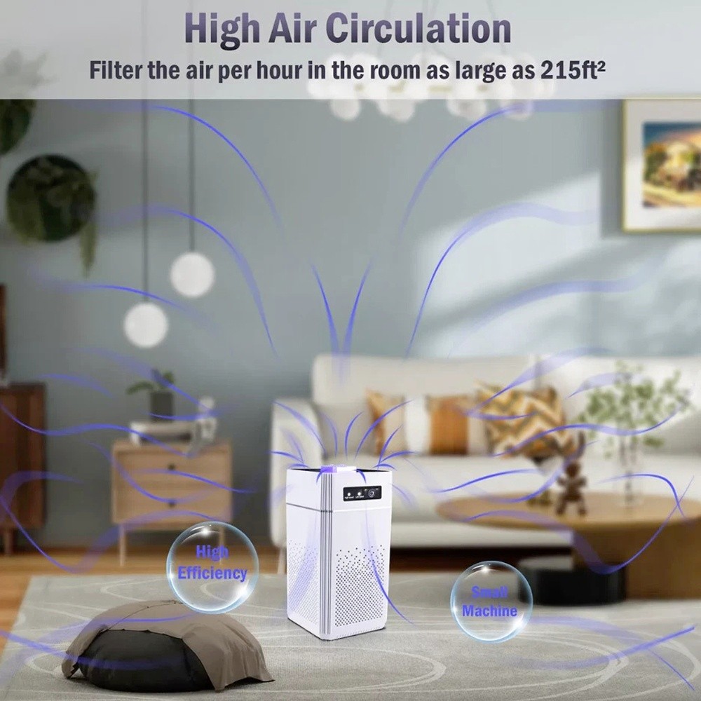 Home HEPA Air Purifier Large Room Air Cleaner for Allergies Smoke Mold Odor Dust