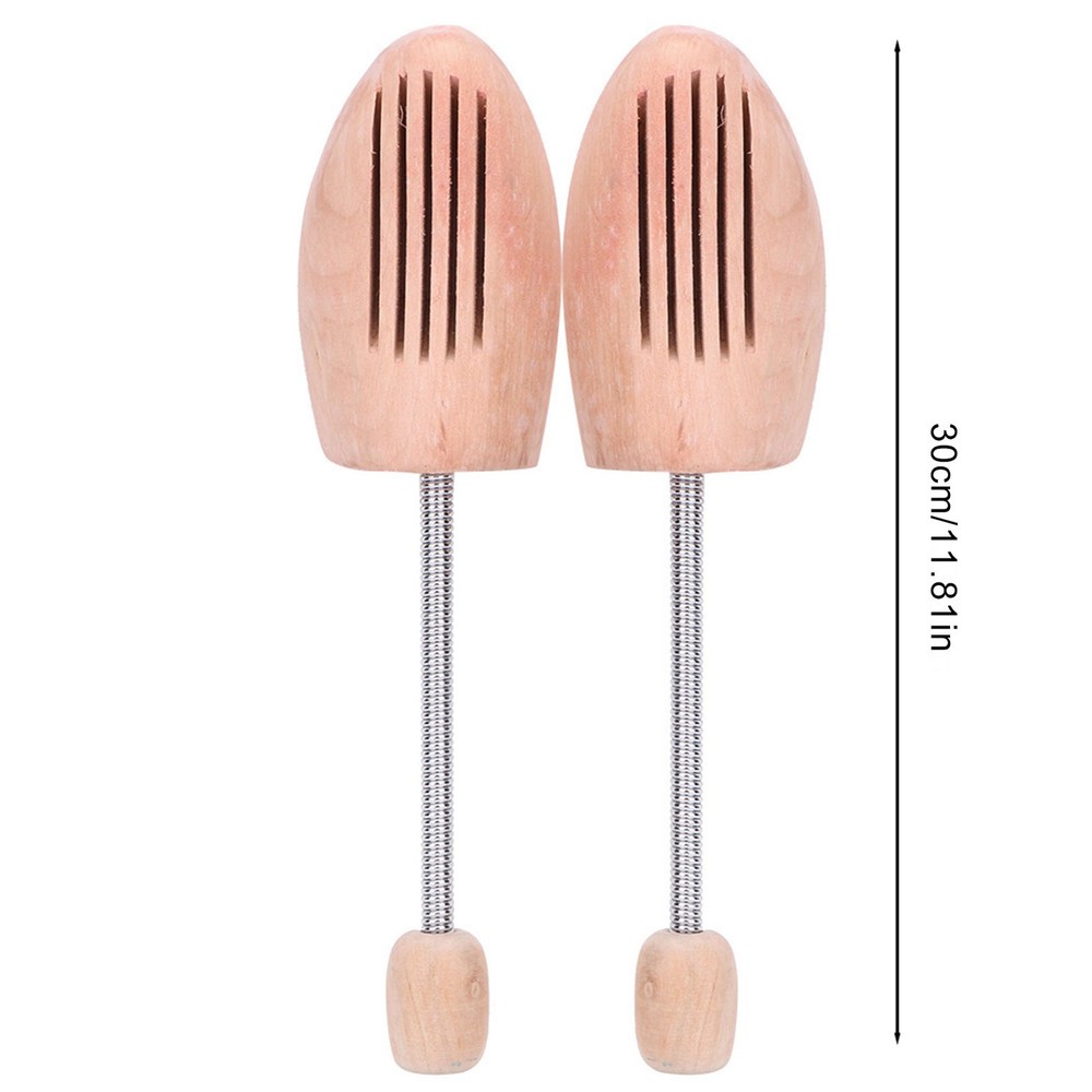 2Pcs Wood Shoe Tree With Spring Column Size 39-40