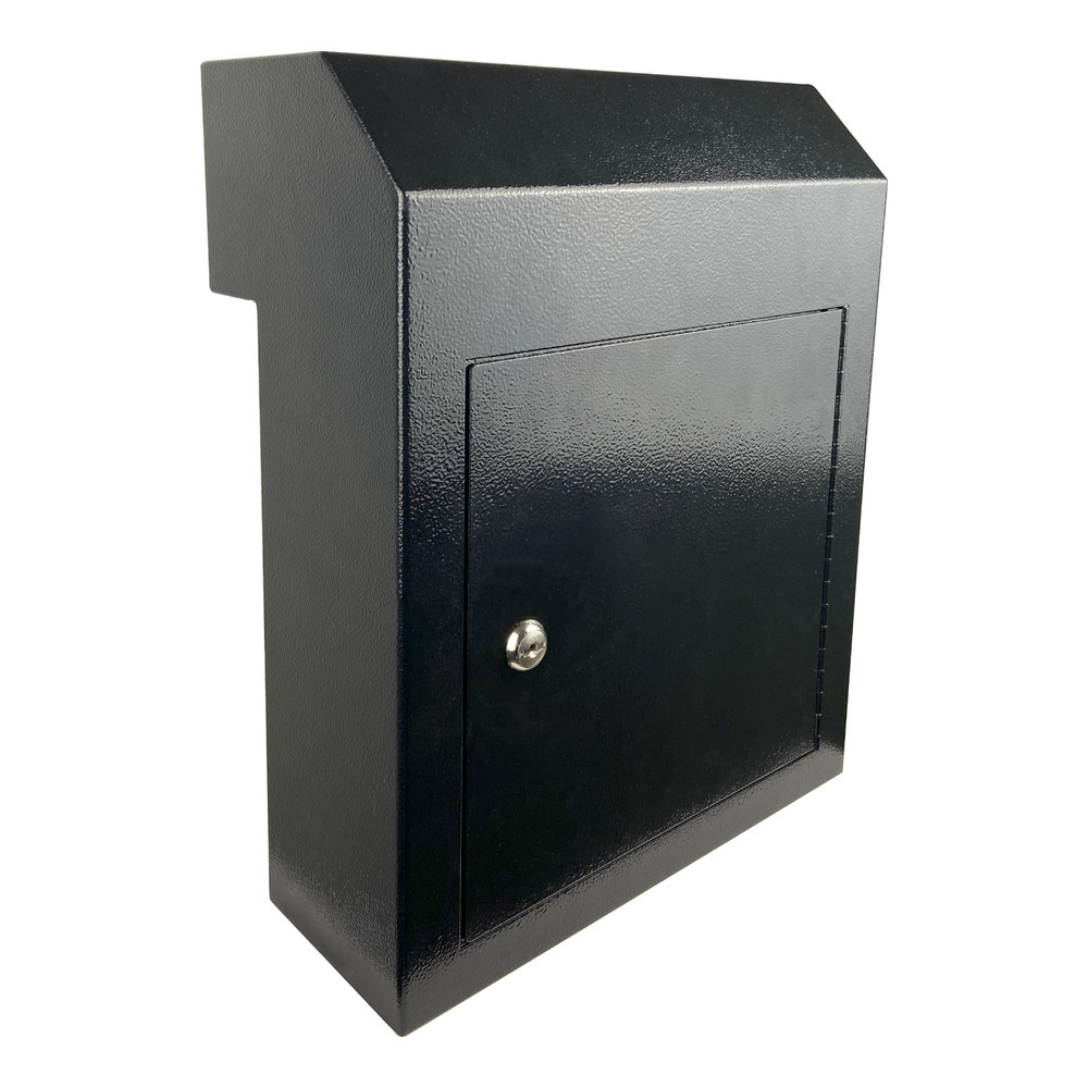 OPEN BOX Through the Door Locking Mail Drop Box, Theft Proof Payment Mailbox