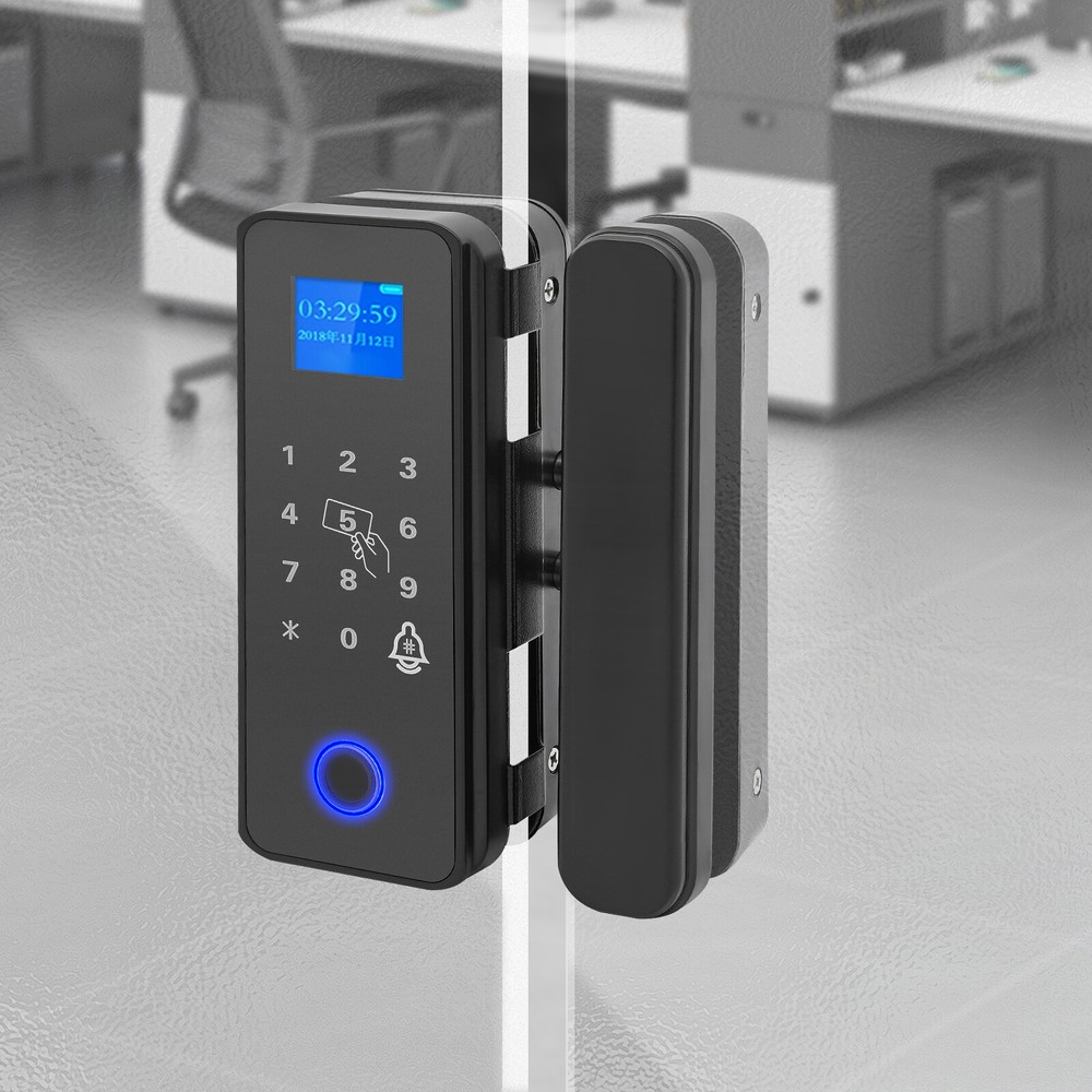 Door Mounted Smart Door Lock Fingerprint Door Lock Codes Lock USB Interface