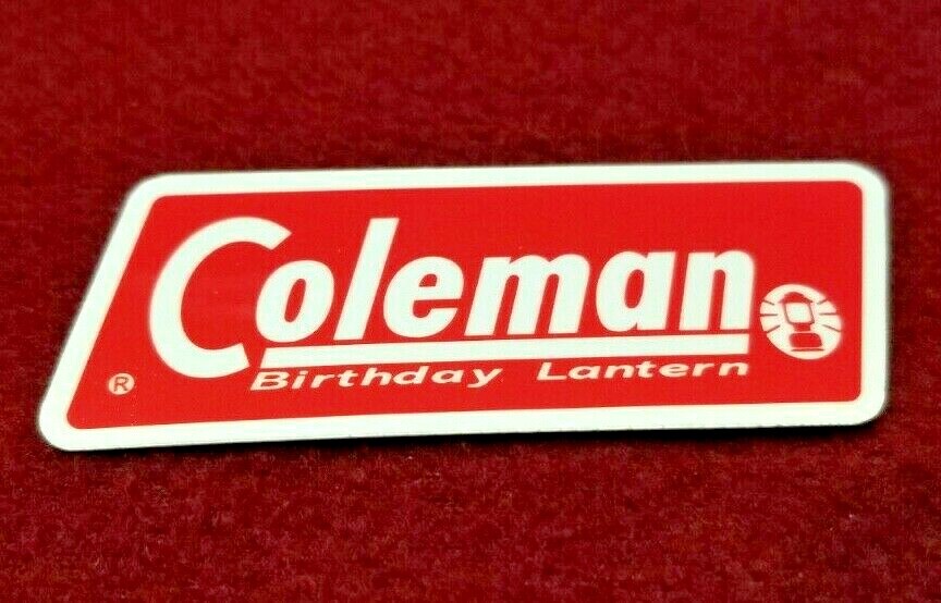 Coleman Lantern Sticker Decal "Birthday Lantern" Edition.