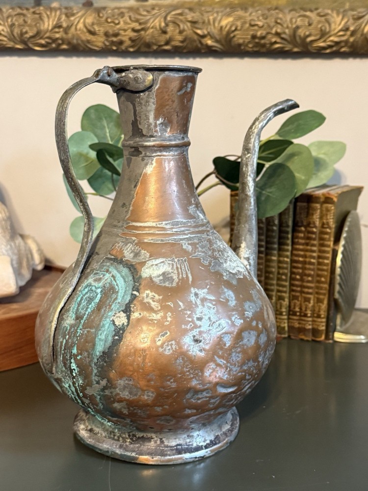Antique Copper Turkish Coffee Pot Ewer