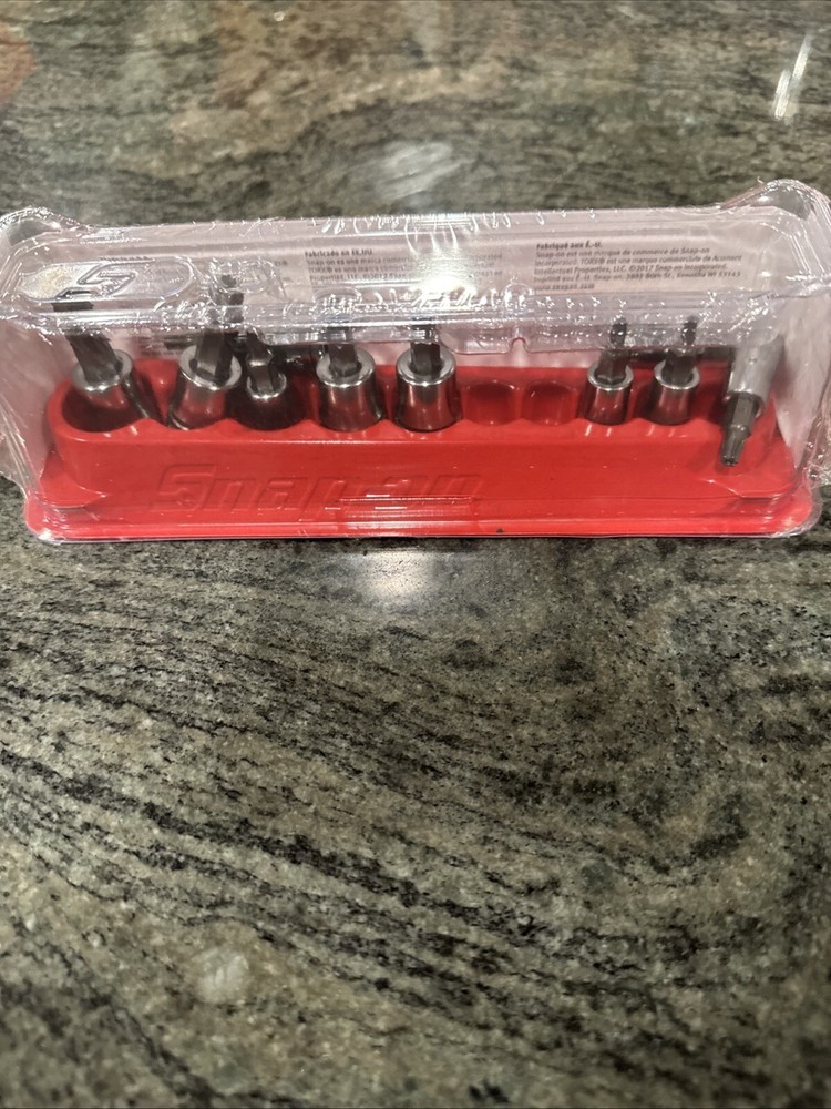 Snap-on 210eftxry 10 pc tamper resistant Torx bit socket set in tray sealed