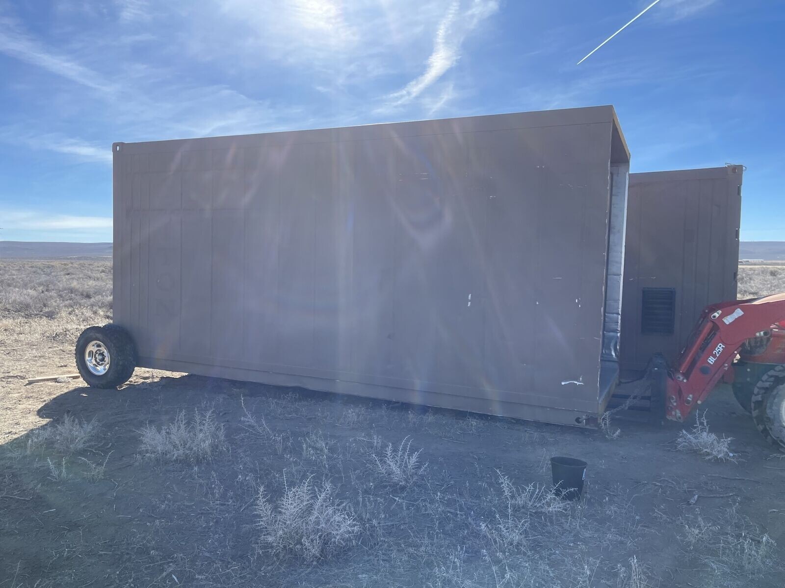 8 x 6.5 Lug 8000LB Shipping Container Wheels, Bolt-on Spindle Kit NEW