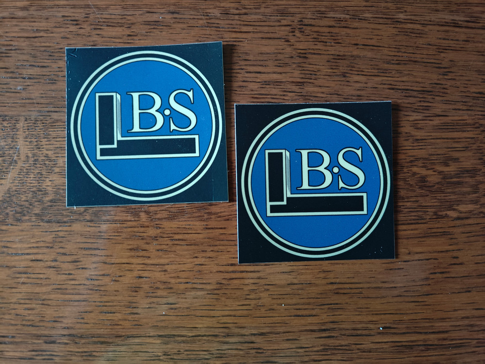 TWO Sticker Set Brown & Sharpe Vintage Logos Measuring Precision Tools Square