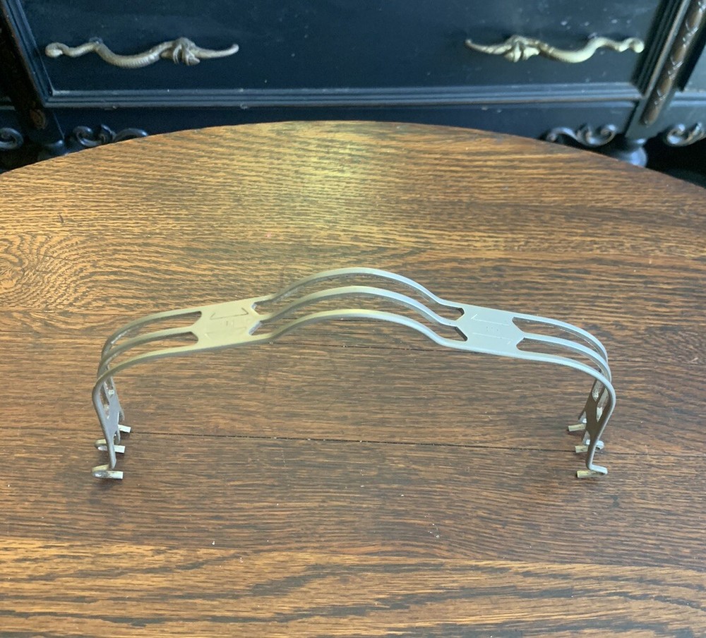Vintage REMOVABLE Metal Handle Replacement For A Glass Serving Dish