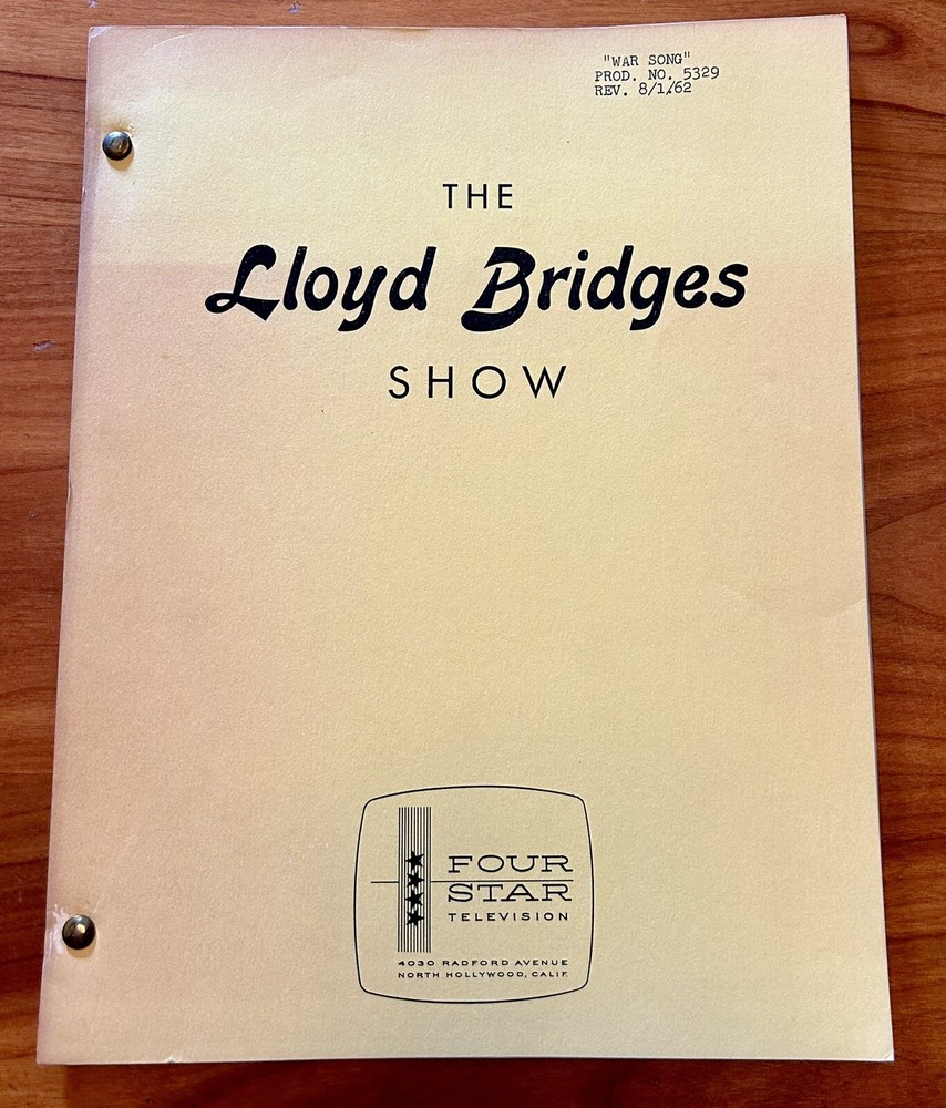 The Lloyd Bridges Show Original TV Script