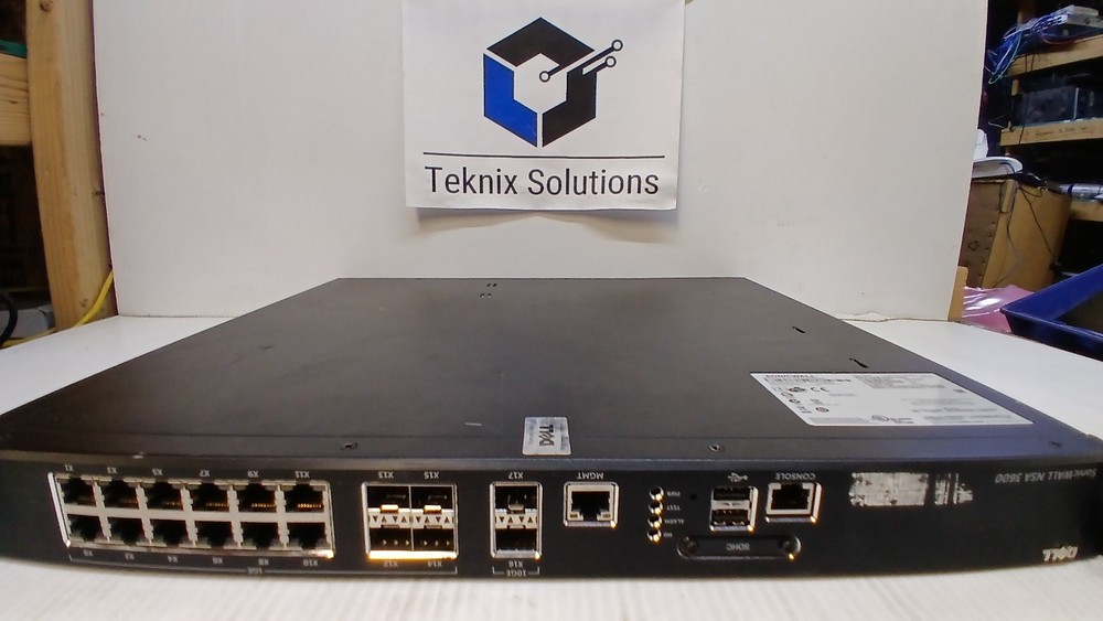 Dell SonicWall NSA 3600 Firewall Security Appliance WORKING