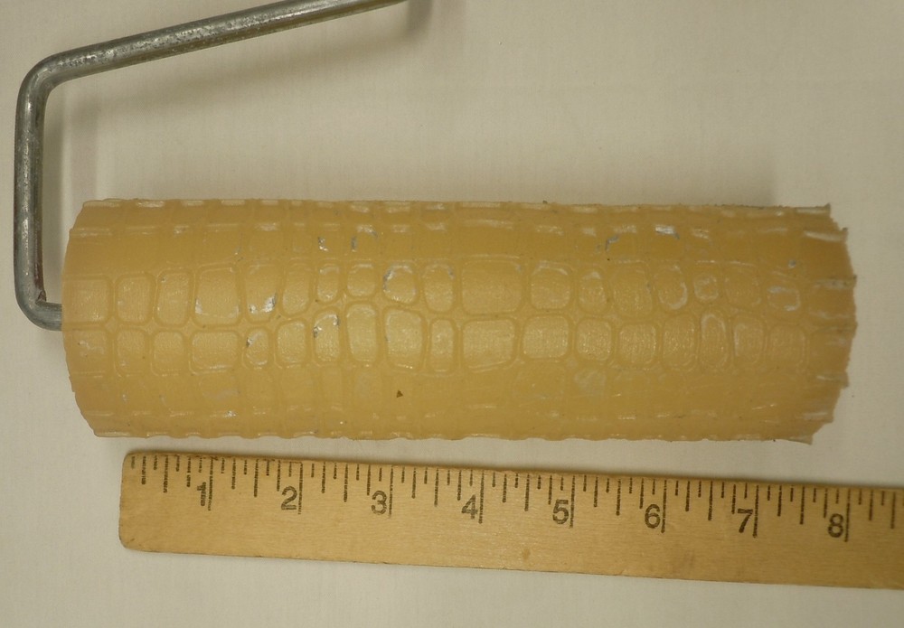 3 Patterned 7" Paint Roller Decorative Embossed Texture Wall Tool Lot