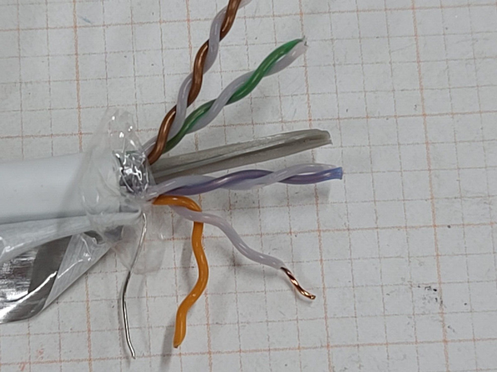 Commscope CS44P Cat6A F/UTP Shielded Network Ethernet 10G Cable CMP White /50ft