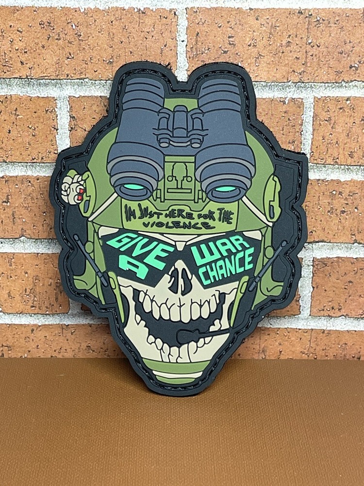 Tactical Morale Patch - PVC Military Skull Patch - Army Skull Gun Patch