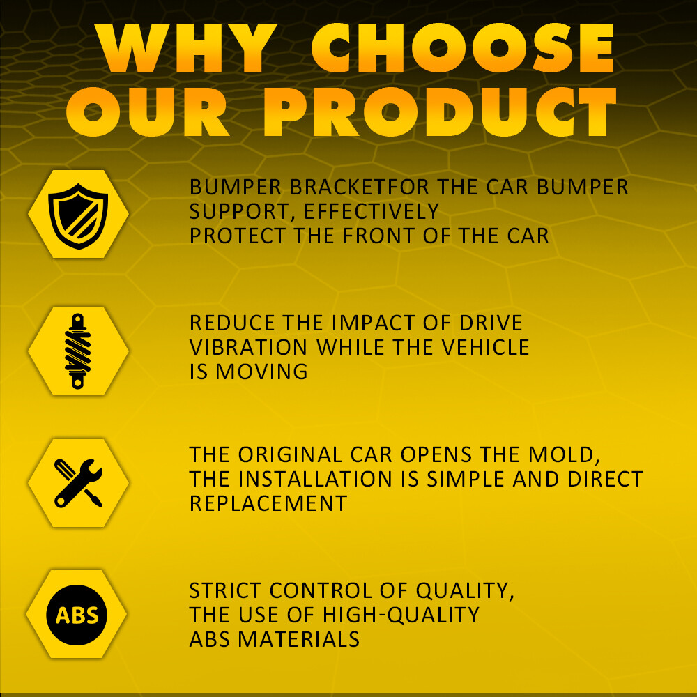 For Ford Escape 2008-2012 Bumper Cover Bracket Driver&Passenger Side Pair Front