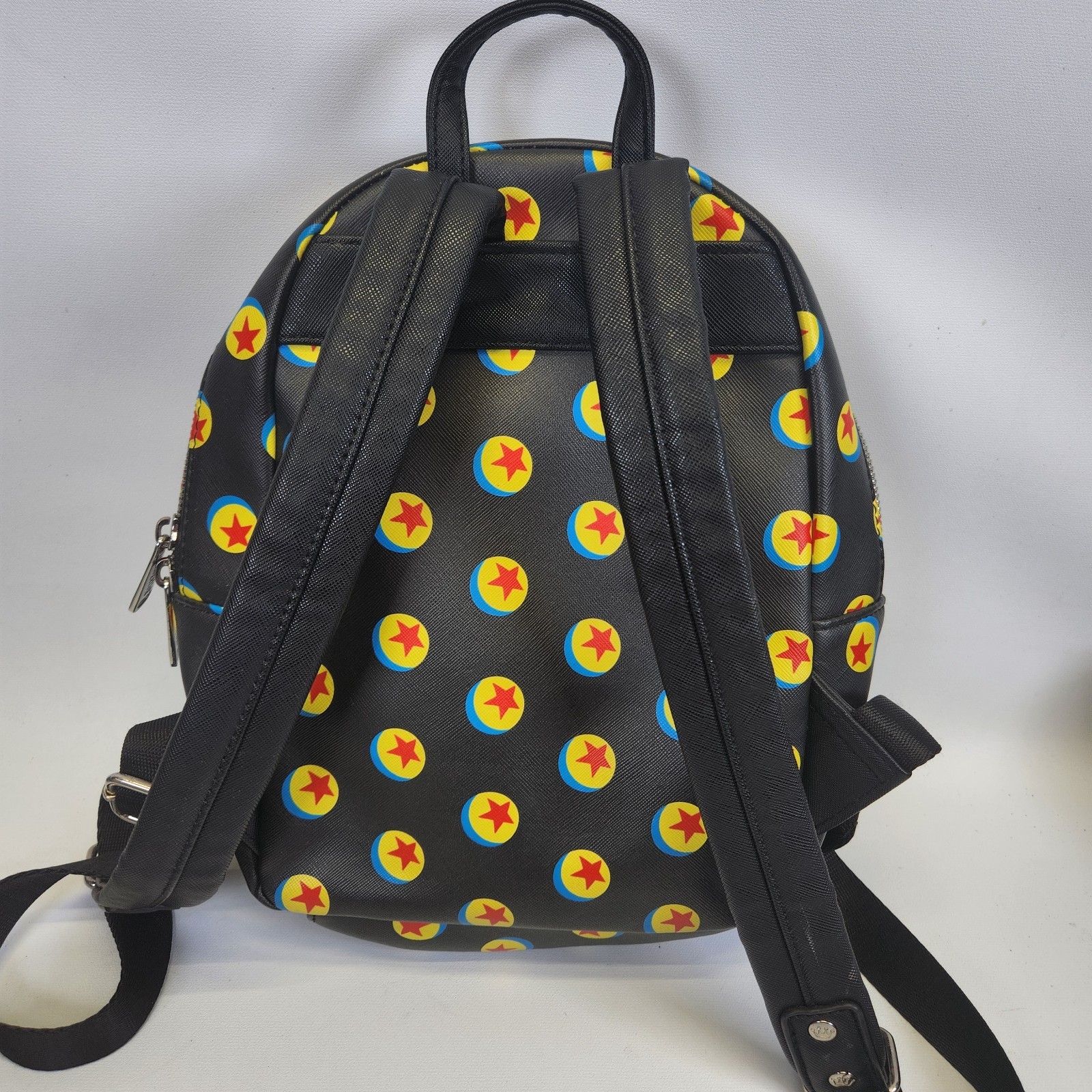 Pixar Luxo Ball Loungefly Mini Backpack Purse Rare Black Yellow Red Blue