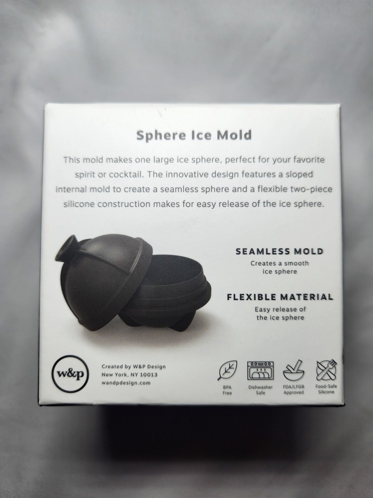 Peak Sphere Ice Mold - Makes One 2 1/2 Inch Ice Sphere