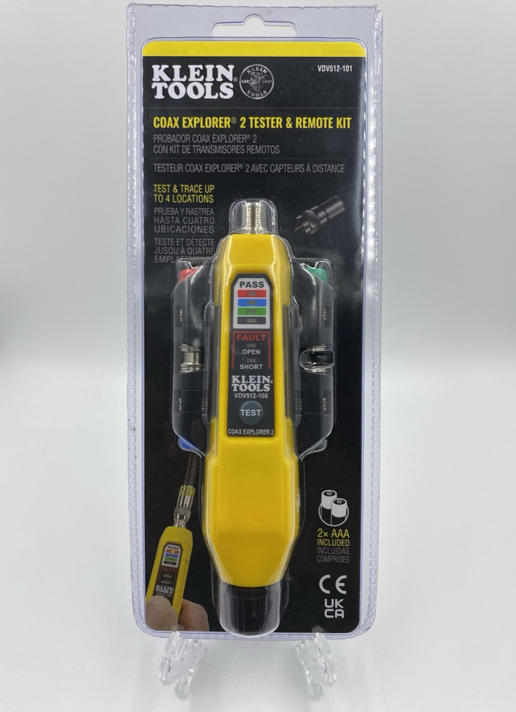 *New* Klein Tools Cable Tester, Coax Explorer 2 Tester with Remote Kit