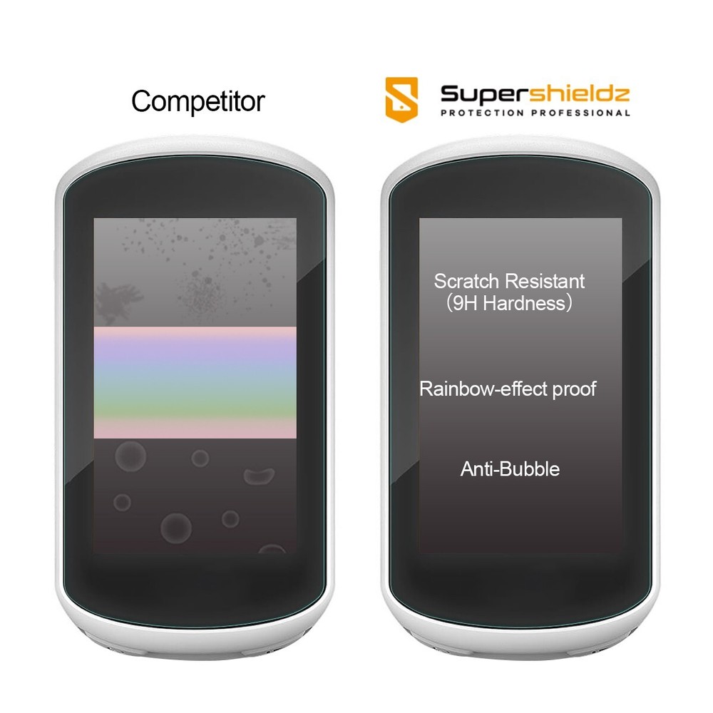 2X Supershieldz Tempered Glass Screen Protector for Garmin Edge Explore