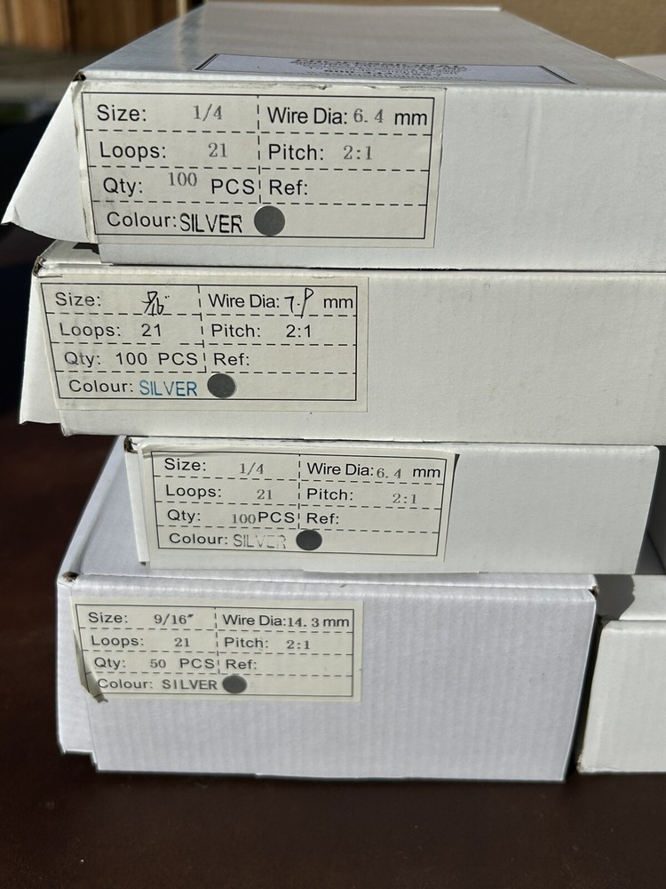 Binding wires various size mostly 9/16 / 14 MM 101-130. 25 ea.