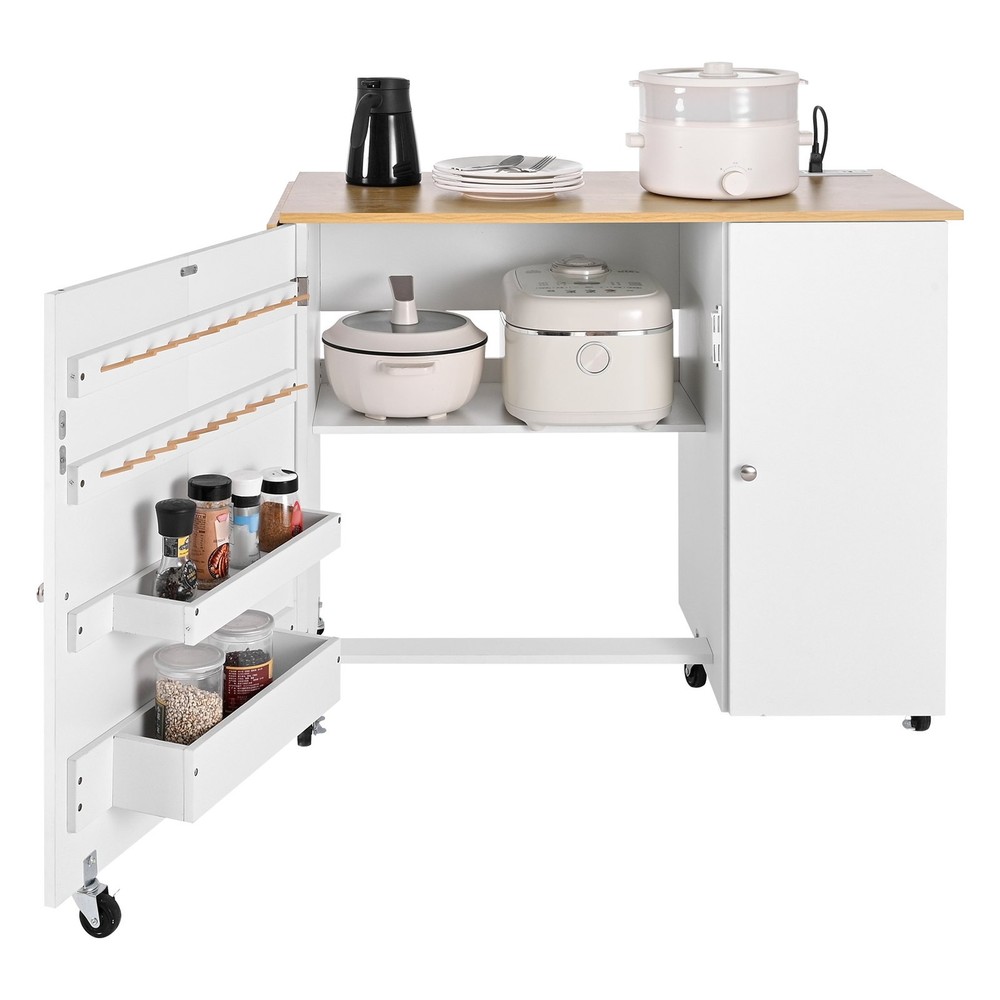 HOT/ Folding Sewing Table,Multipurpose Sewing Machine Table with Cabinet,Chargi