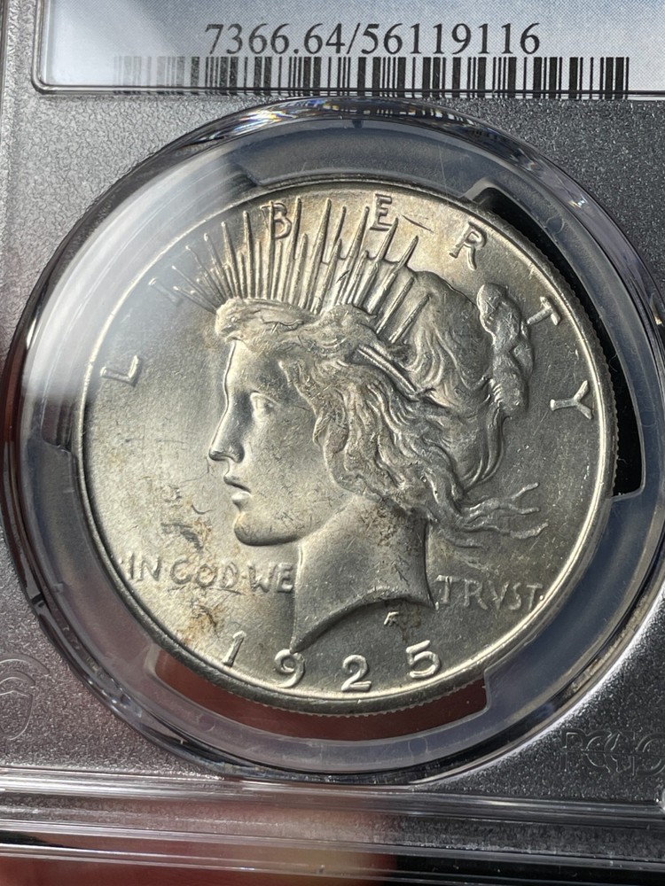 1925-S PCGS MS64 Peace Silver Dollar Tough Date