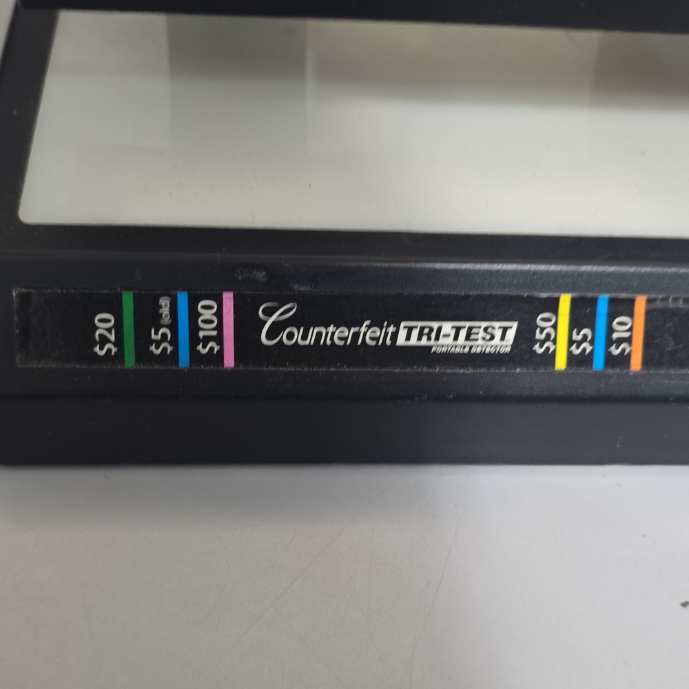 Dri Mark Counterfeit TRI-TEST Portable Detector Machine Battery Plastic