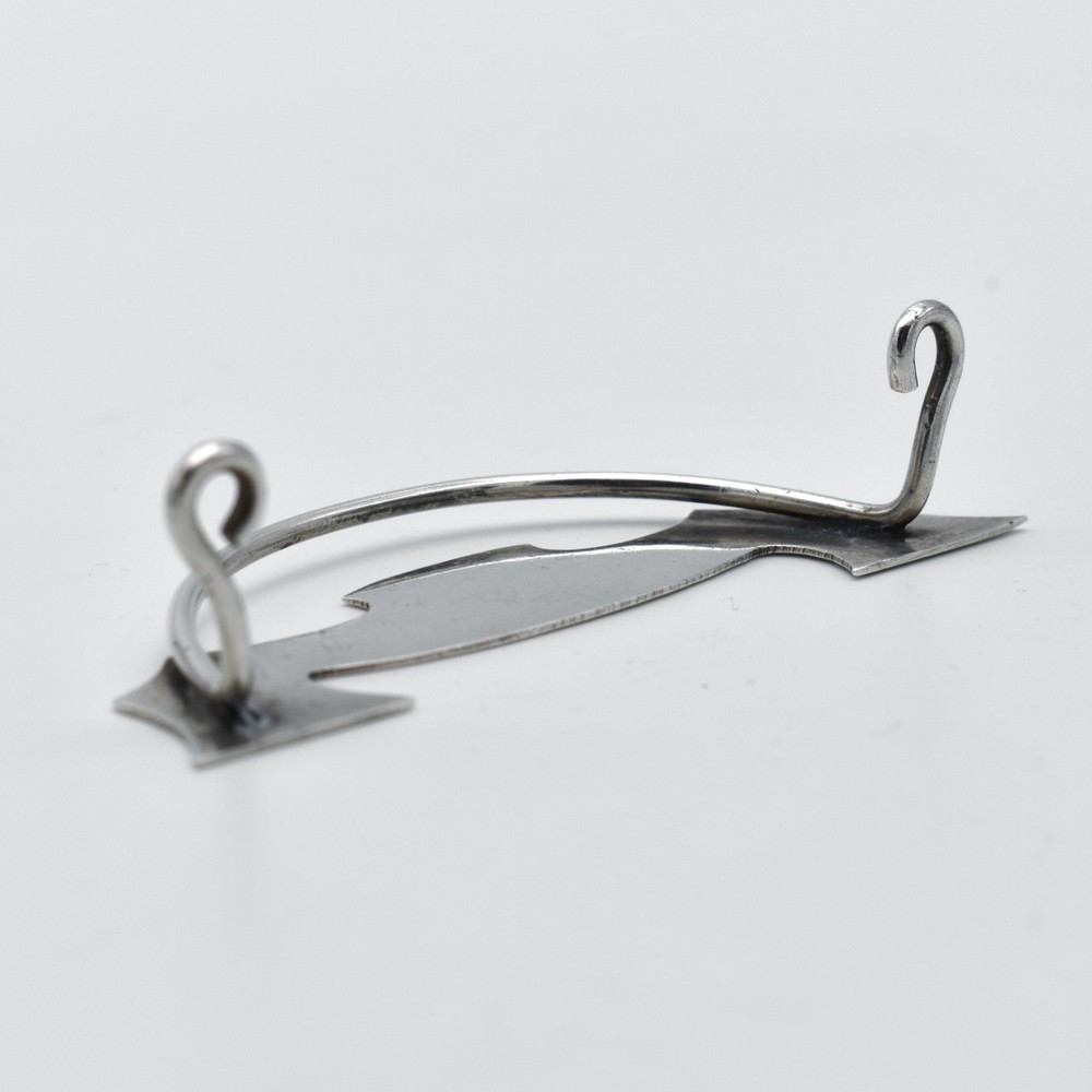 Antique Solid Silver Menu Place Holder 1897 Victorian