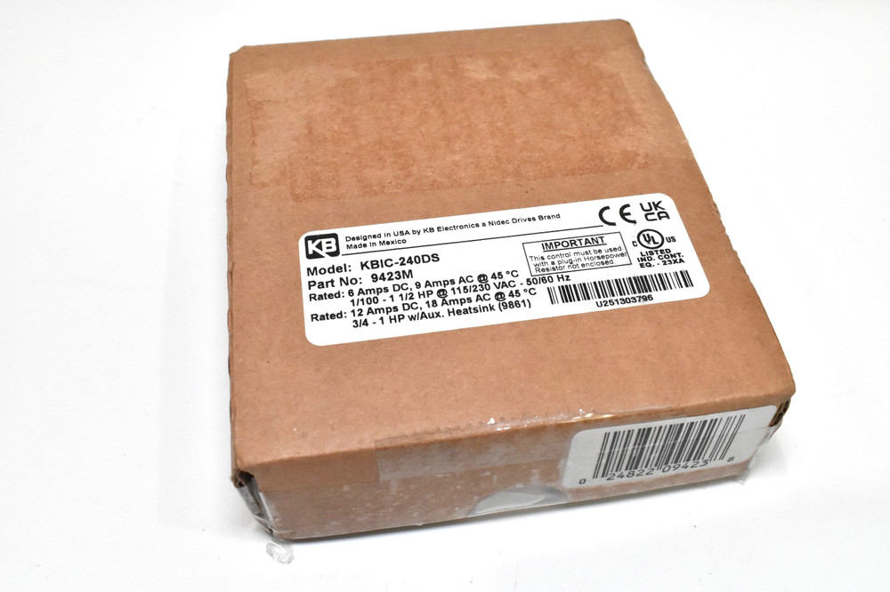New KB Electronics KBIC-240DS Solid State DC Motor Control 9423M