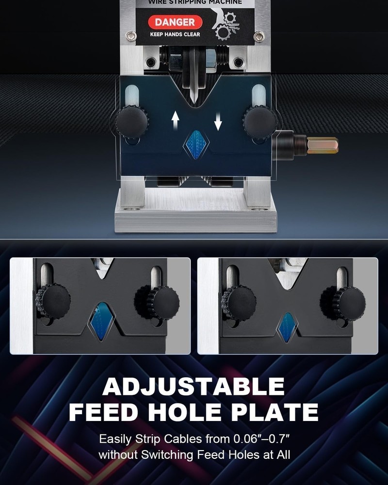Aluminium Alloy Manual Wire Stripping Machine - Clean Cuts for DIY Projects