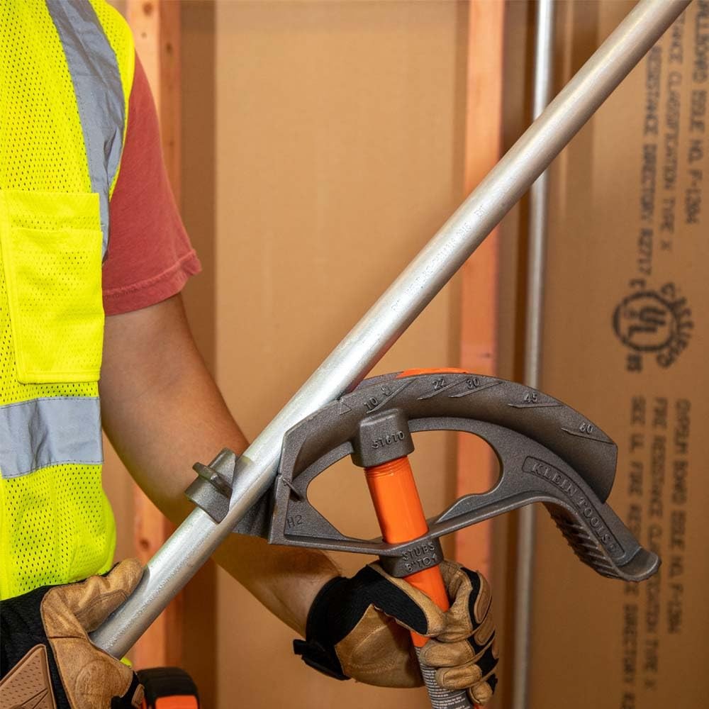 Klein Tools 1 Inch Conduit Bender With Angle Setter For Accurate Bends