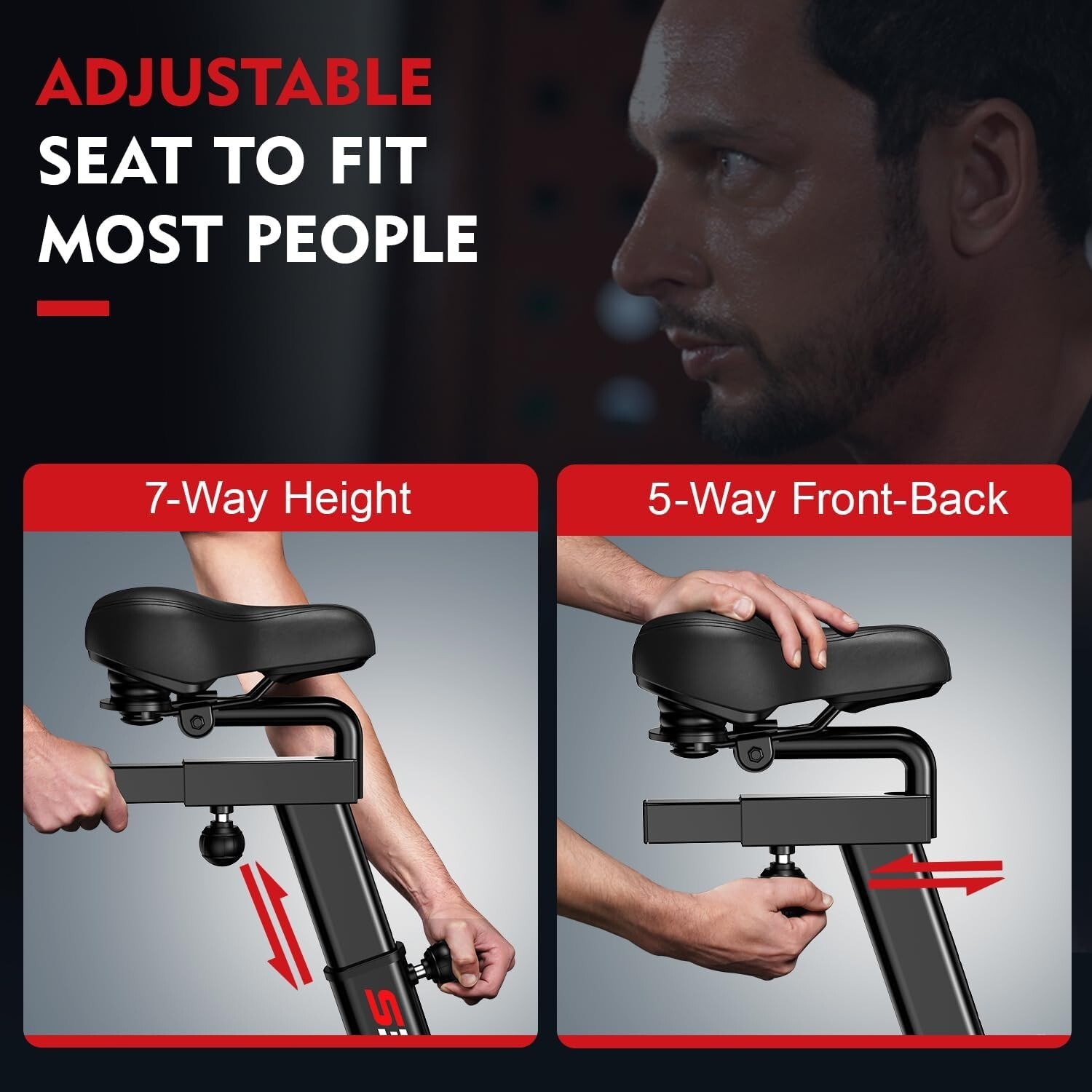 Fitness Fan Bike, Black, 111 LB, Indoor/Outdoor Cycling Exercise Bike Home Gym