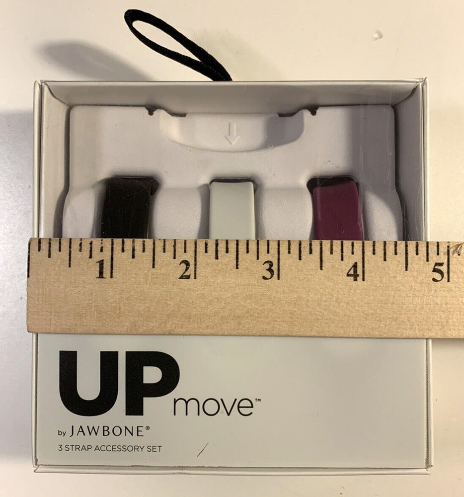UP Move by Jawbone Activity Tracker 3 Strap Accessory Set Violet White Black