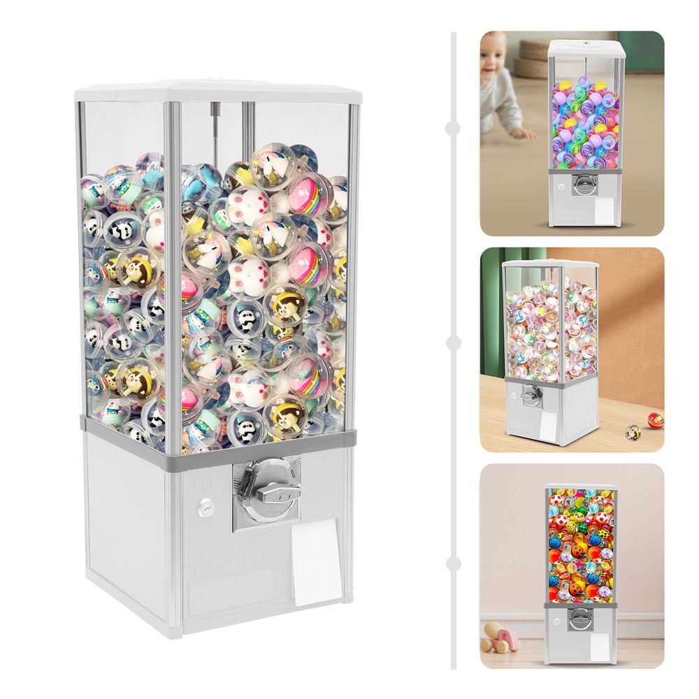25" White Candy Vending Machine - Durable, Secure, Fun for All Ages
