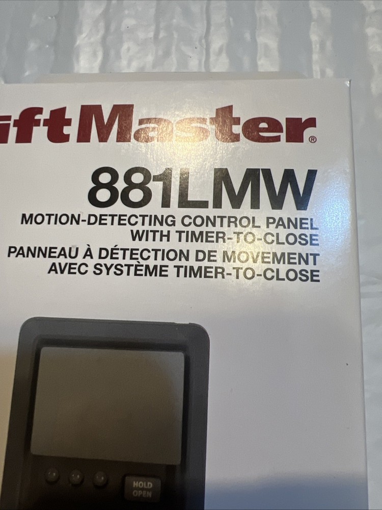 Liftmaster 881LMW Motion Detecting Control Panel Push Button Light Switch