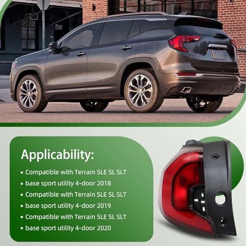Driver Tail Light Assembly Compatible with 2018 2019 2020 2021 Terrain Left