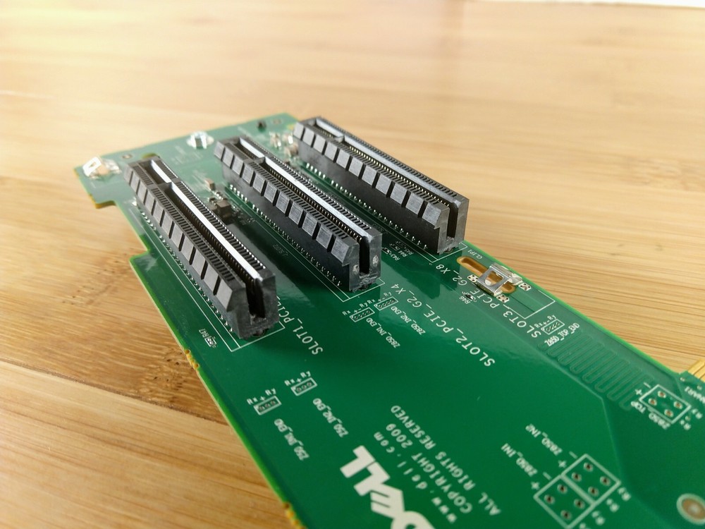 Dell PowerEdge R510 PCI-E PCIe x8 Riser H949M MODIFIED WITH OPEN SLOTS for GPU