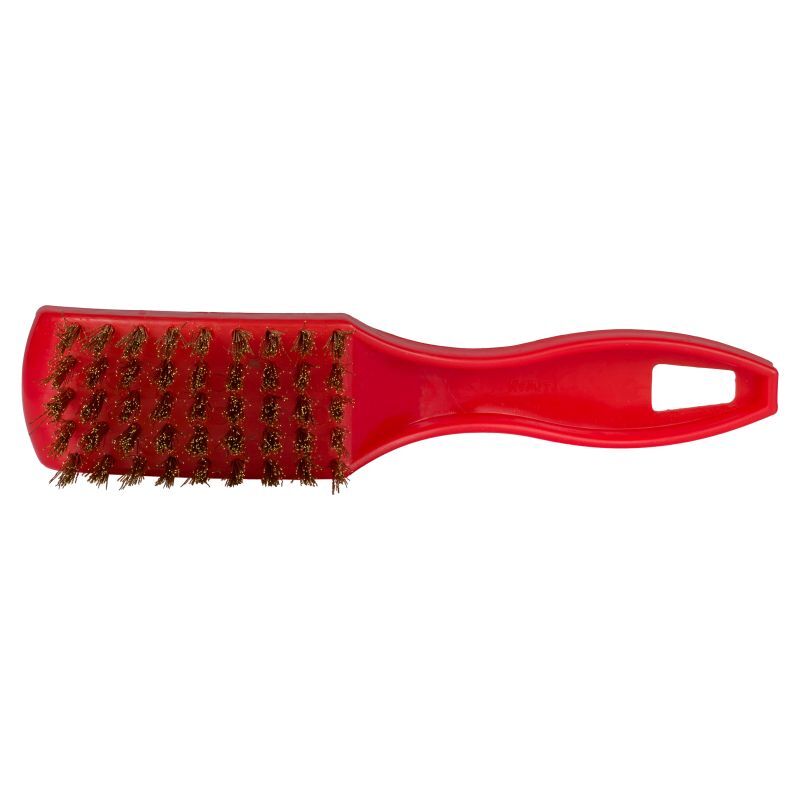 KR Strikeforce Brass Bowling Shoe Brush Red