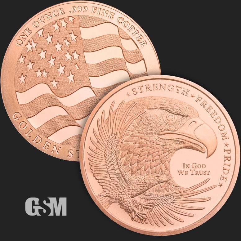 TUBE OF 20 X 1 OZ MIXED .999 FINE COPPER ROUNDS BULLION MIXED TUBES OF 20