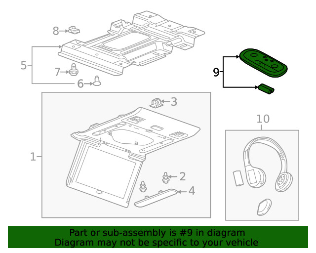 Genuine GM Video Remote Control 84012997
