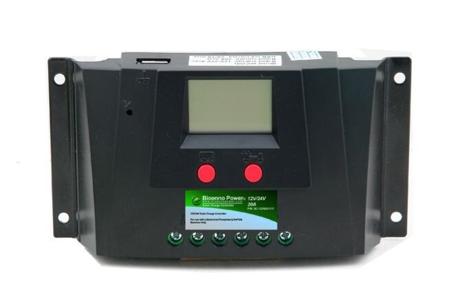 12V/24V, 20A Solar Charge Controller for LiFePO4
