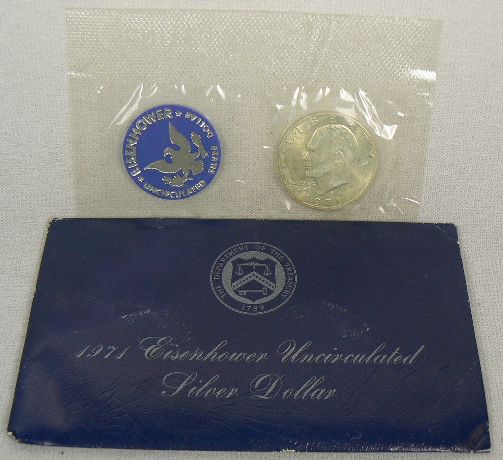 1971-S Eisenhower Uncirculated 40% Silver Dollar Coin
