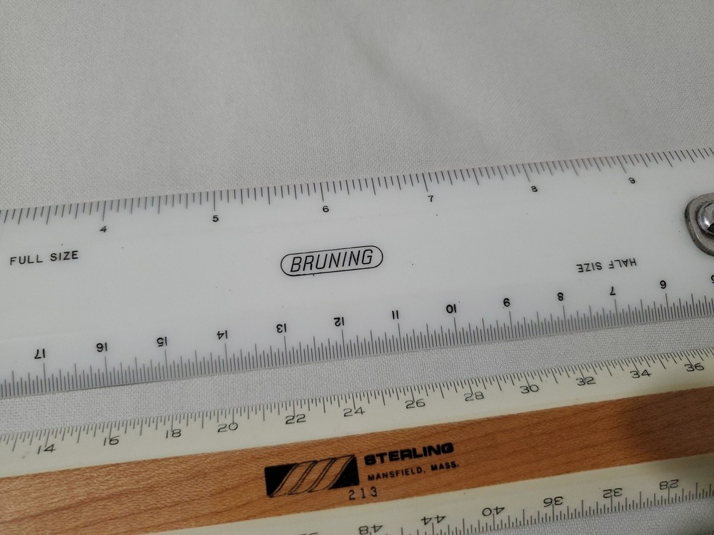 9pcs Mixed Lot Engineering Triangle Rulers Technical Drafting - Bruning Sterling