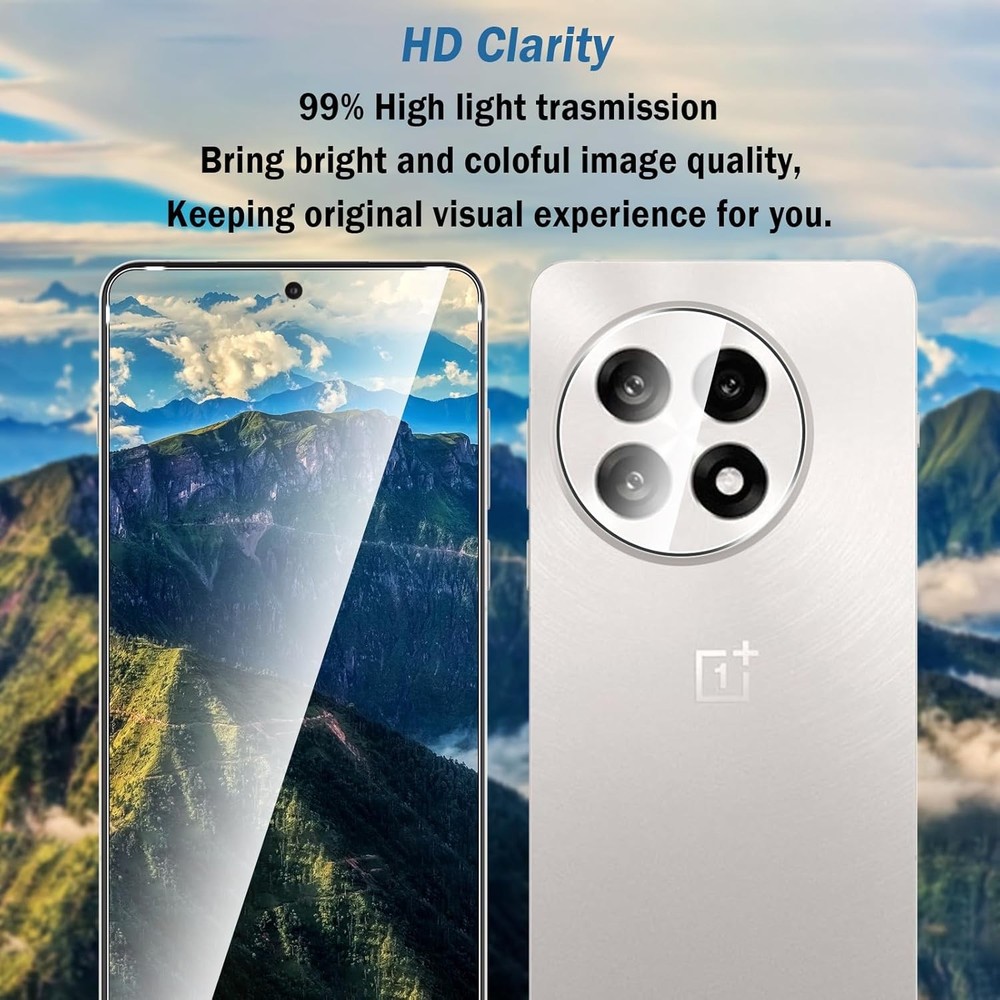 2+2 Pack for OnePlus 13R Screen Protector with Camera Lens