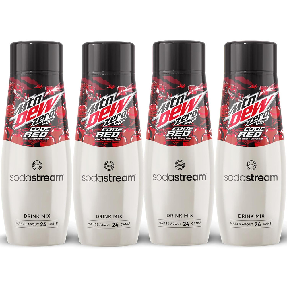 MTN Dew Code Red Zero Sugar Drink Mix (440Ml, Pack of 4)
